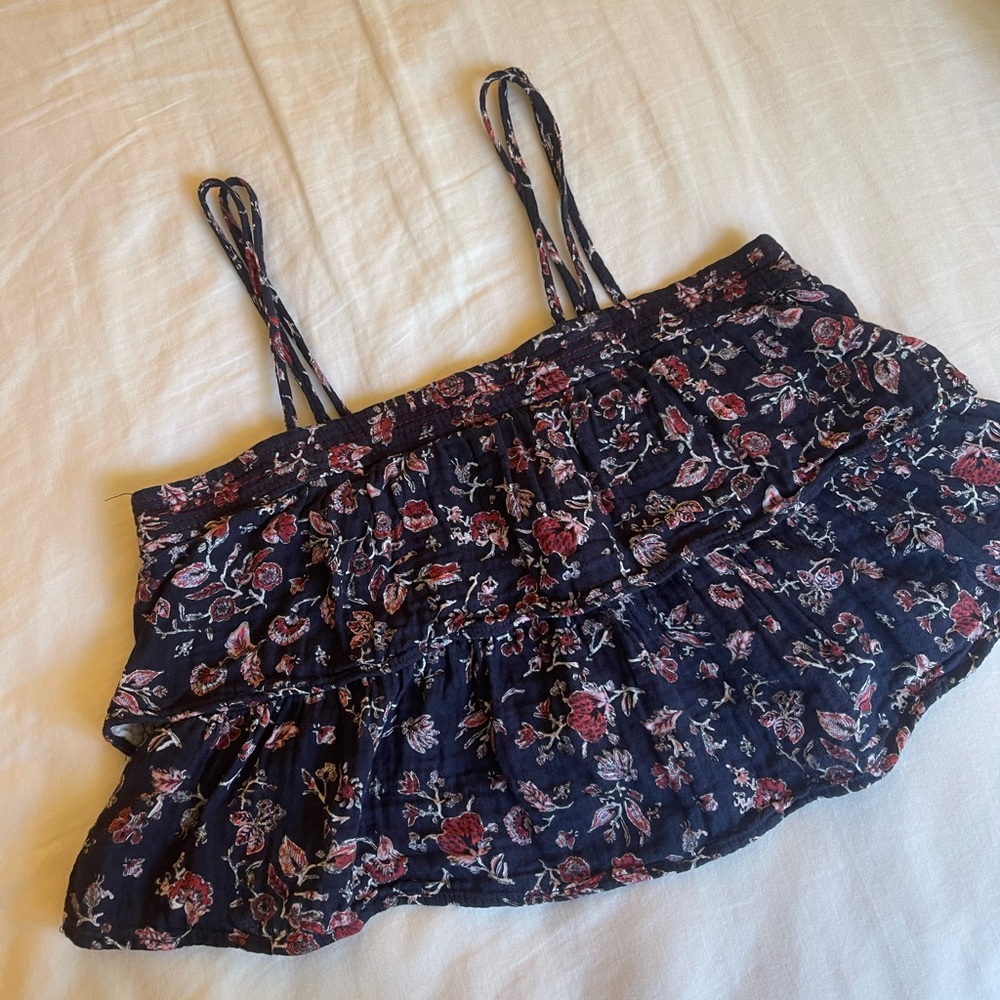 floral tank from zara